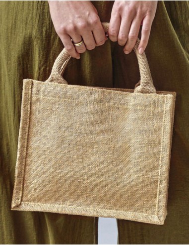 WES-W431-Shimmer Jute Mini Gift Bag
